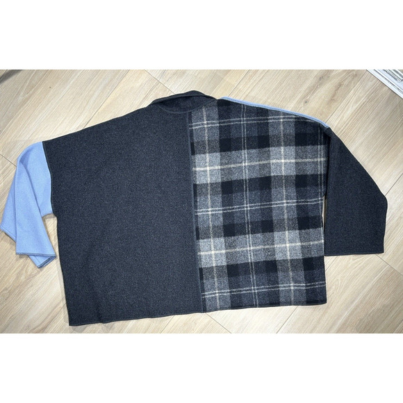 Cameleon Vintage Jacket Women Large Patchwork 100% Wool Blend Buttom Pockets USA - Picture 6 of 14